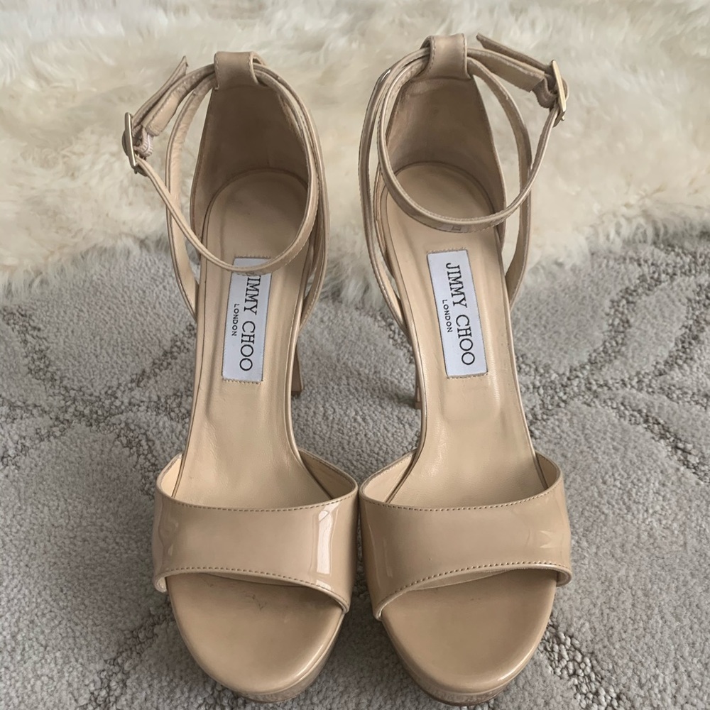 🔥JIMMY CHOO BEIGE HEELS 🥰SOLD🥰